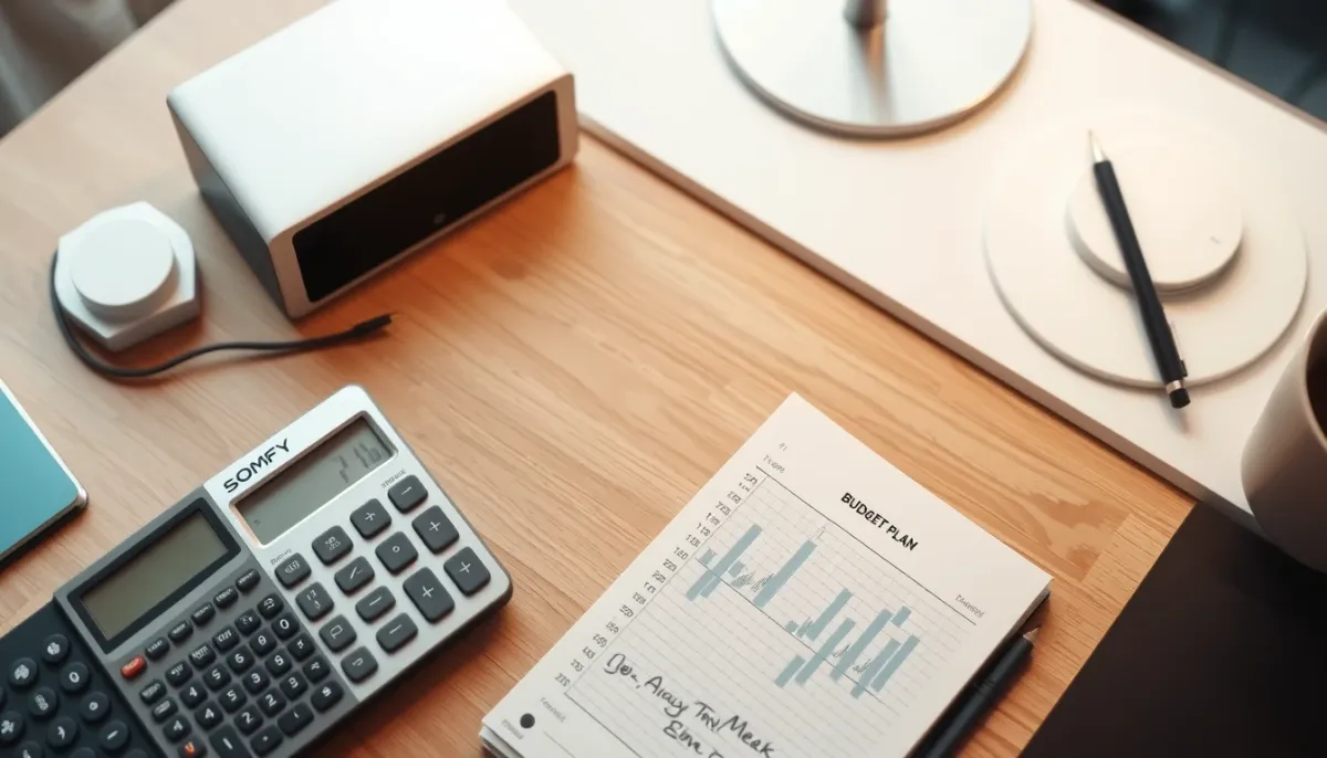Calcul du prix d'une télécommande Somfy multi-volets sur un bureau