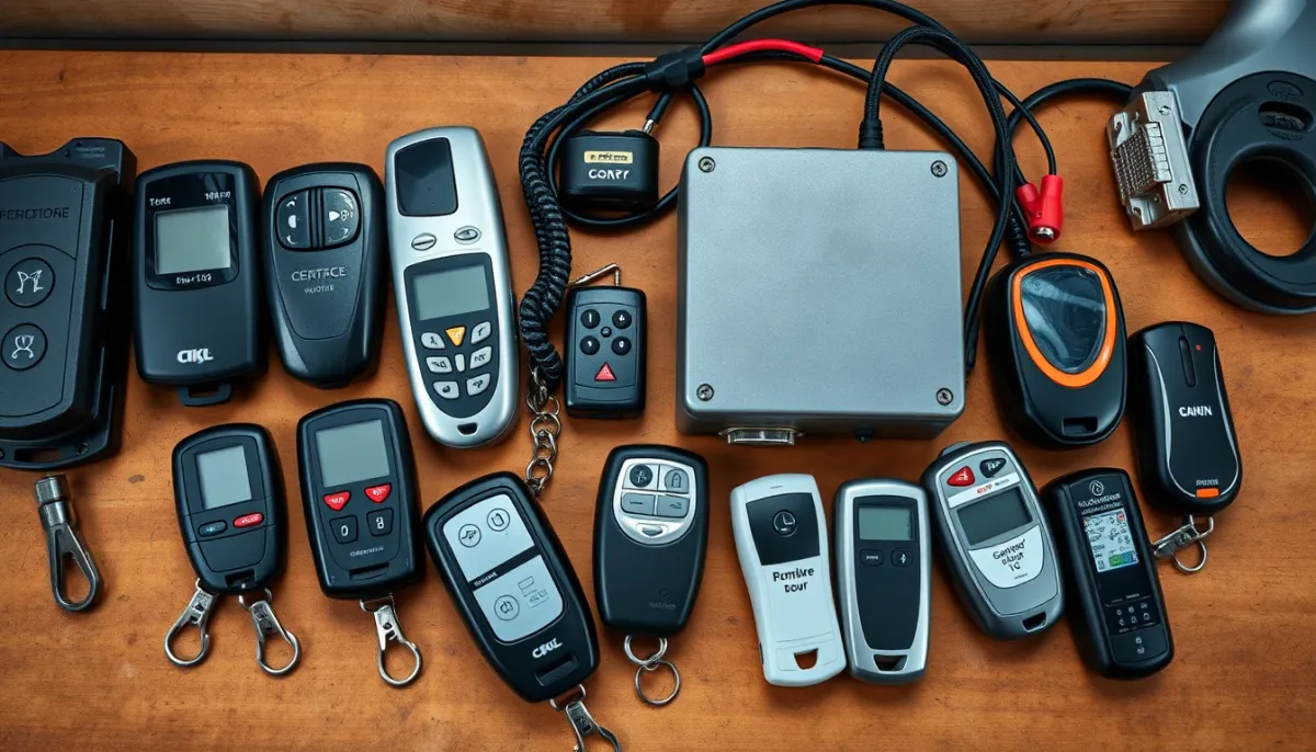 Comparatif de différentes télécommandes de porte de garage et récepteur