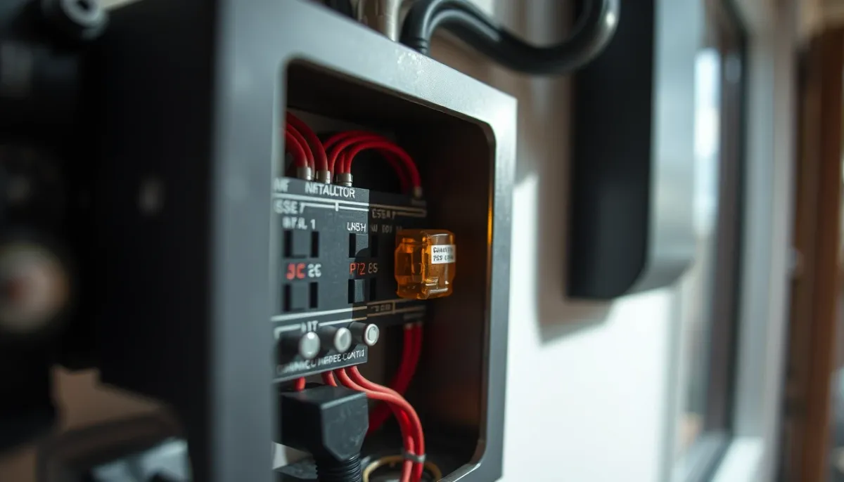 Vérification du fusible sur la carte électronique d'une motorisation de portail